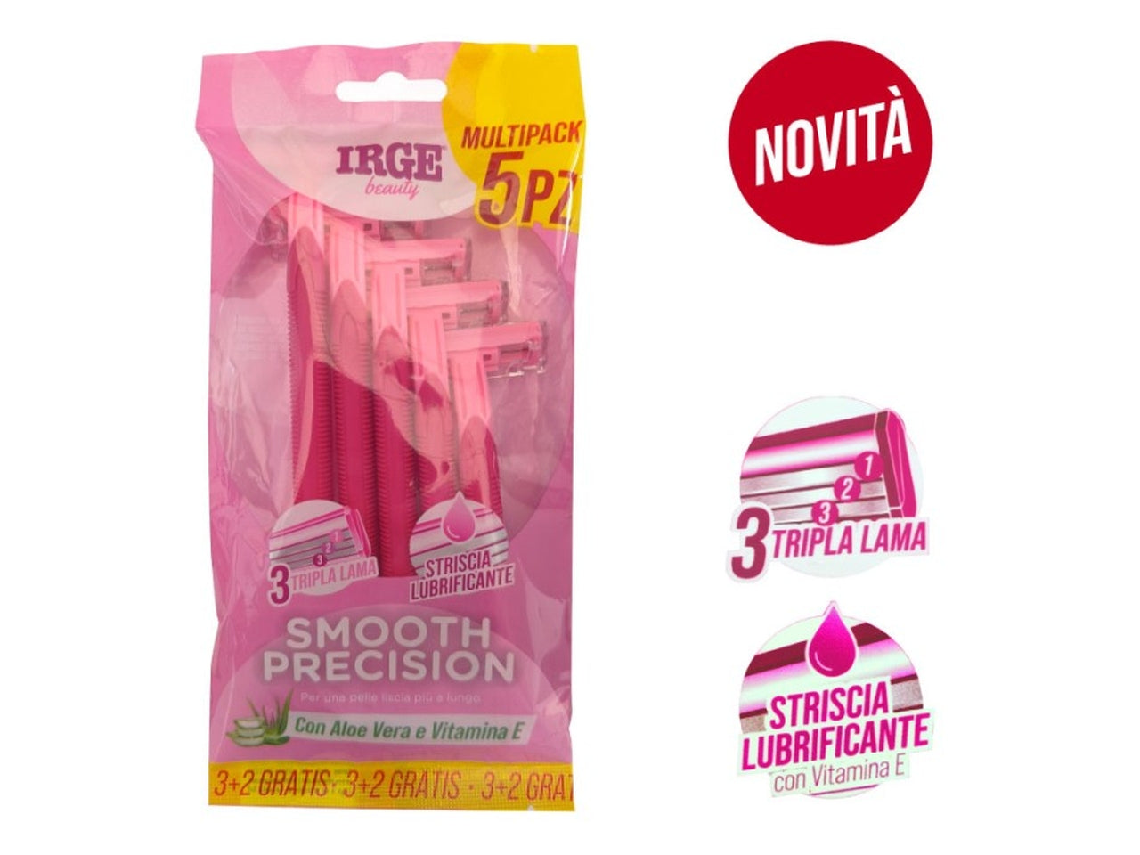 Rasoio donna 3 lame 5 rasoi