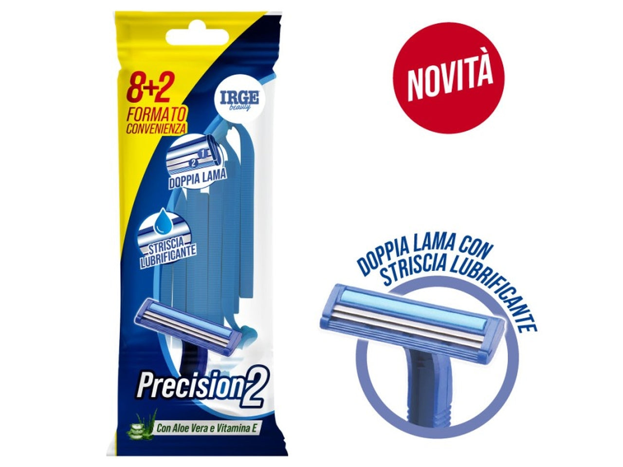 Rasoio uomo 2 lame 10 rasoi