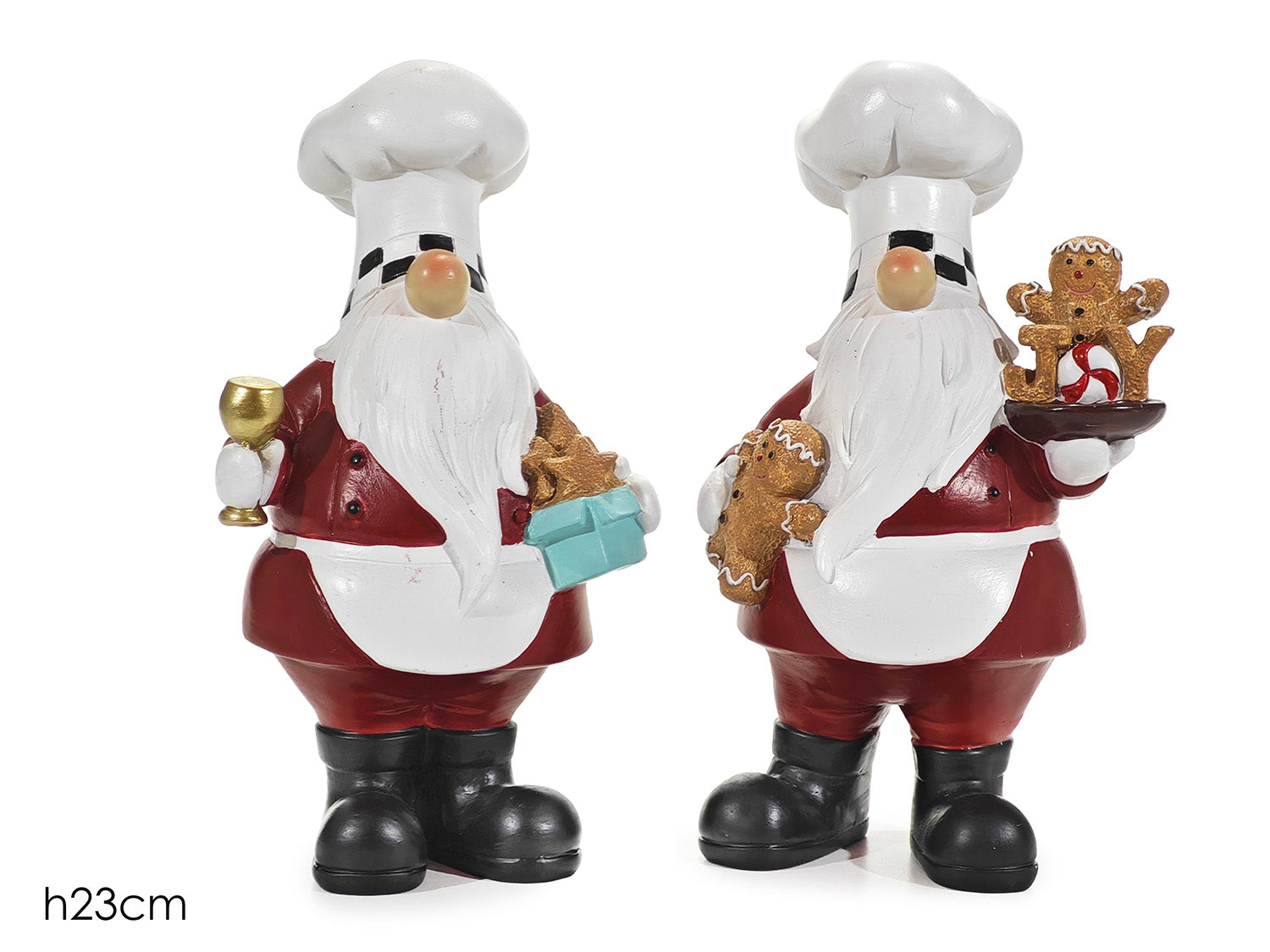 Gnomo cuoco 23cm in 2 assortimenti