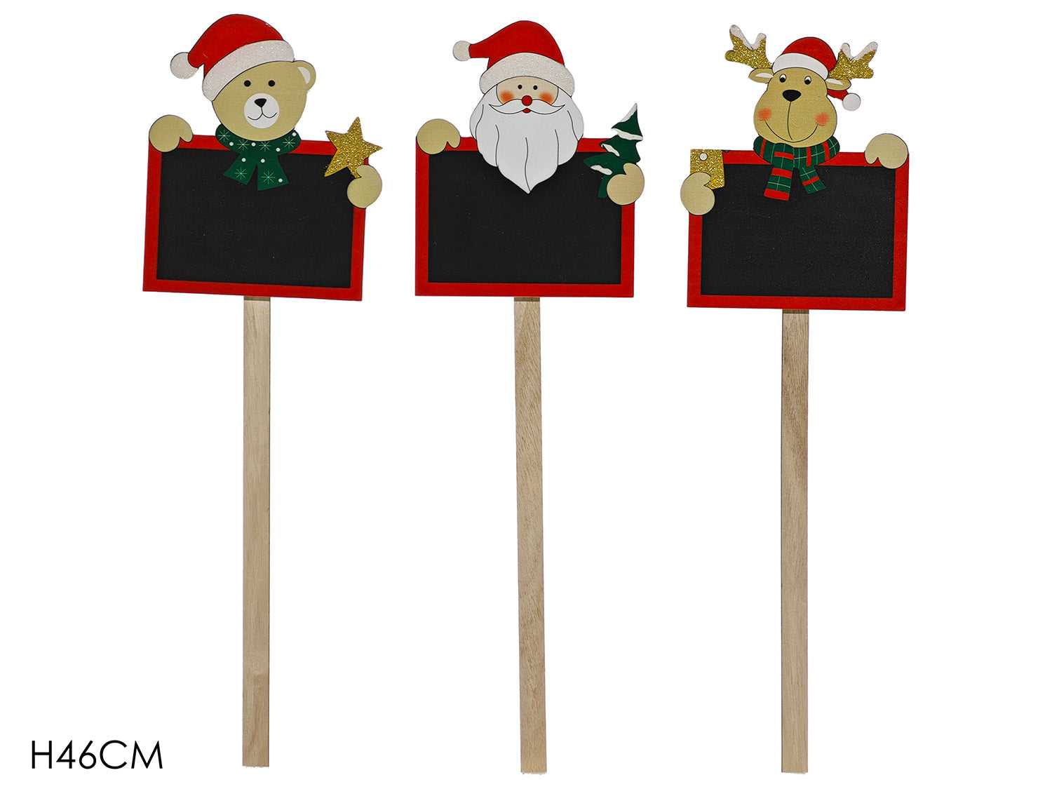 lavagna con personaggi natalizi 46cm assortiti