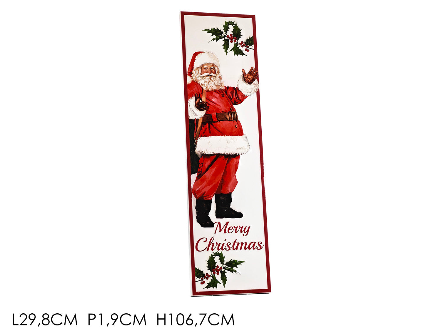 Decorazione babbo natale 29,8x106,7cm