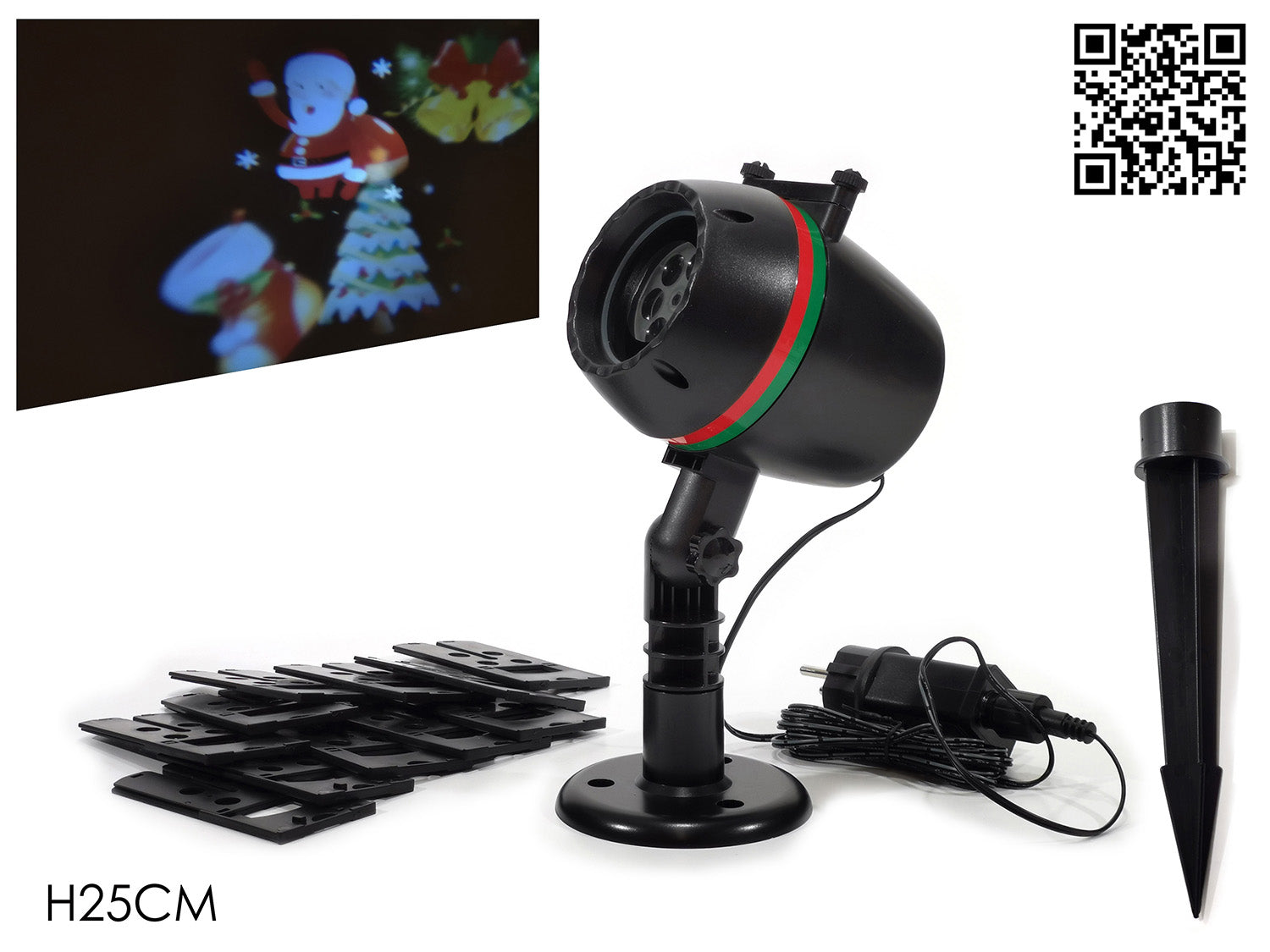 Proiettore led con 3 diapositive assortite