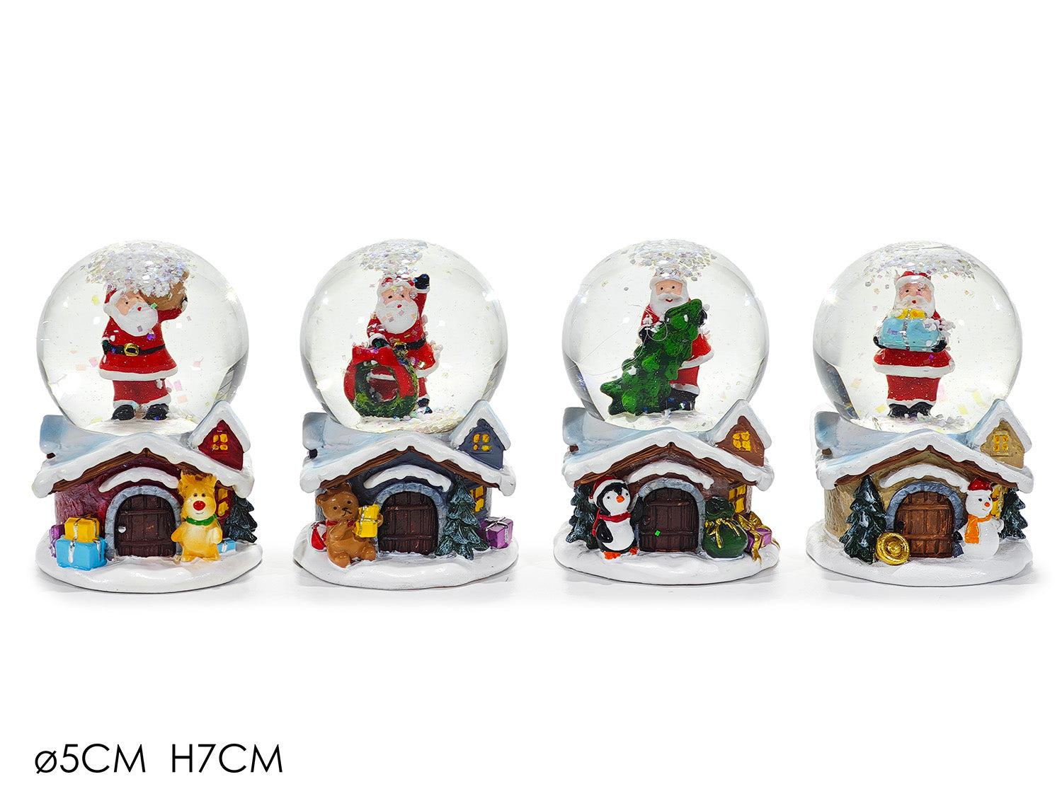 Palla di neve 7cm 4 soggetti assortiti