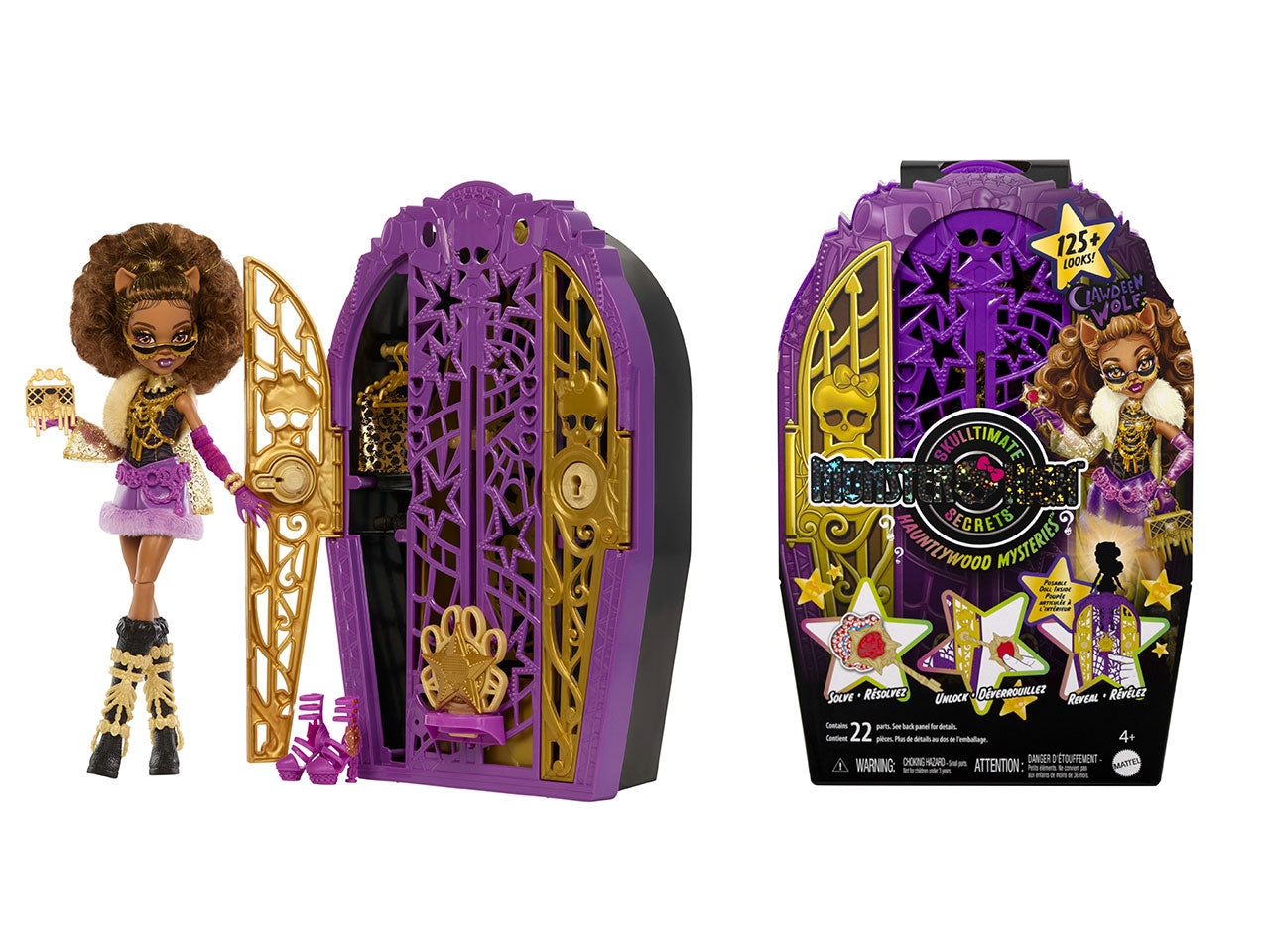 Monster High Segreti da brivido Clawdeen Wolf bambola con abiti guardaroba e accessori glamour a sorpresa