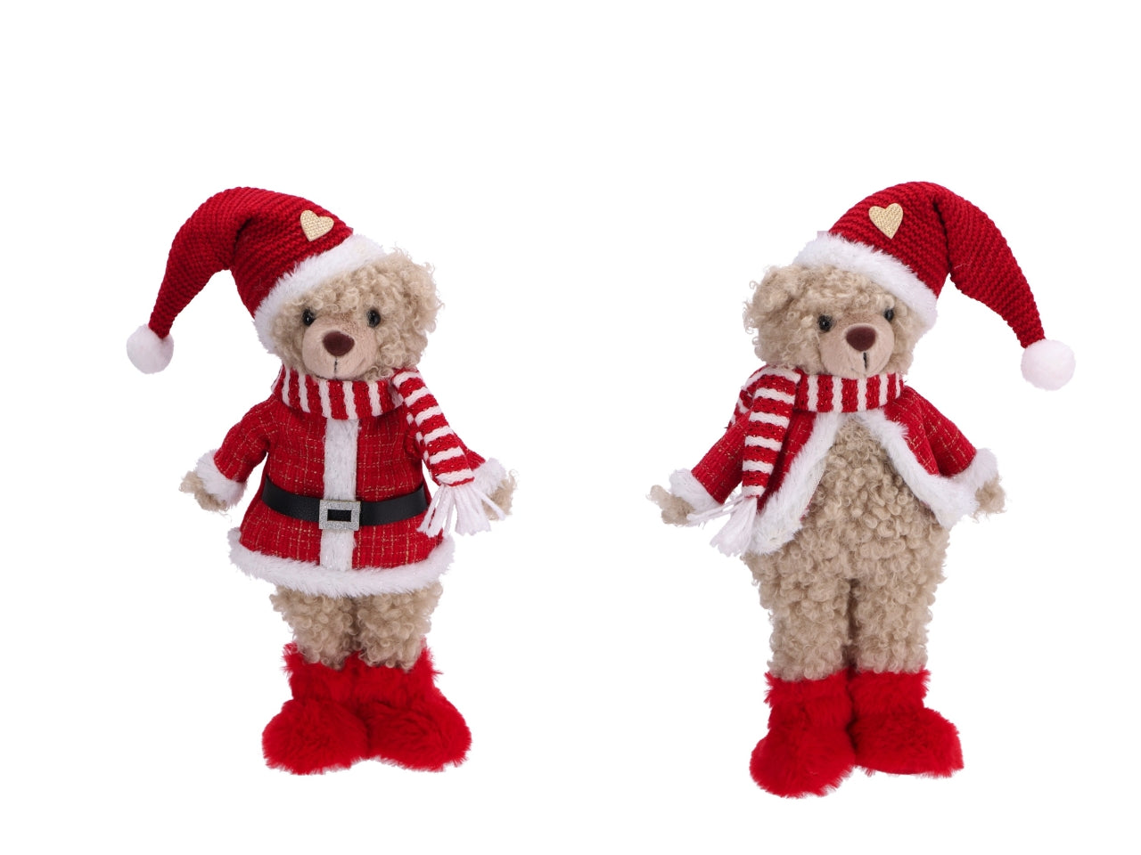 Orso natalizio h.50cm in piedi