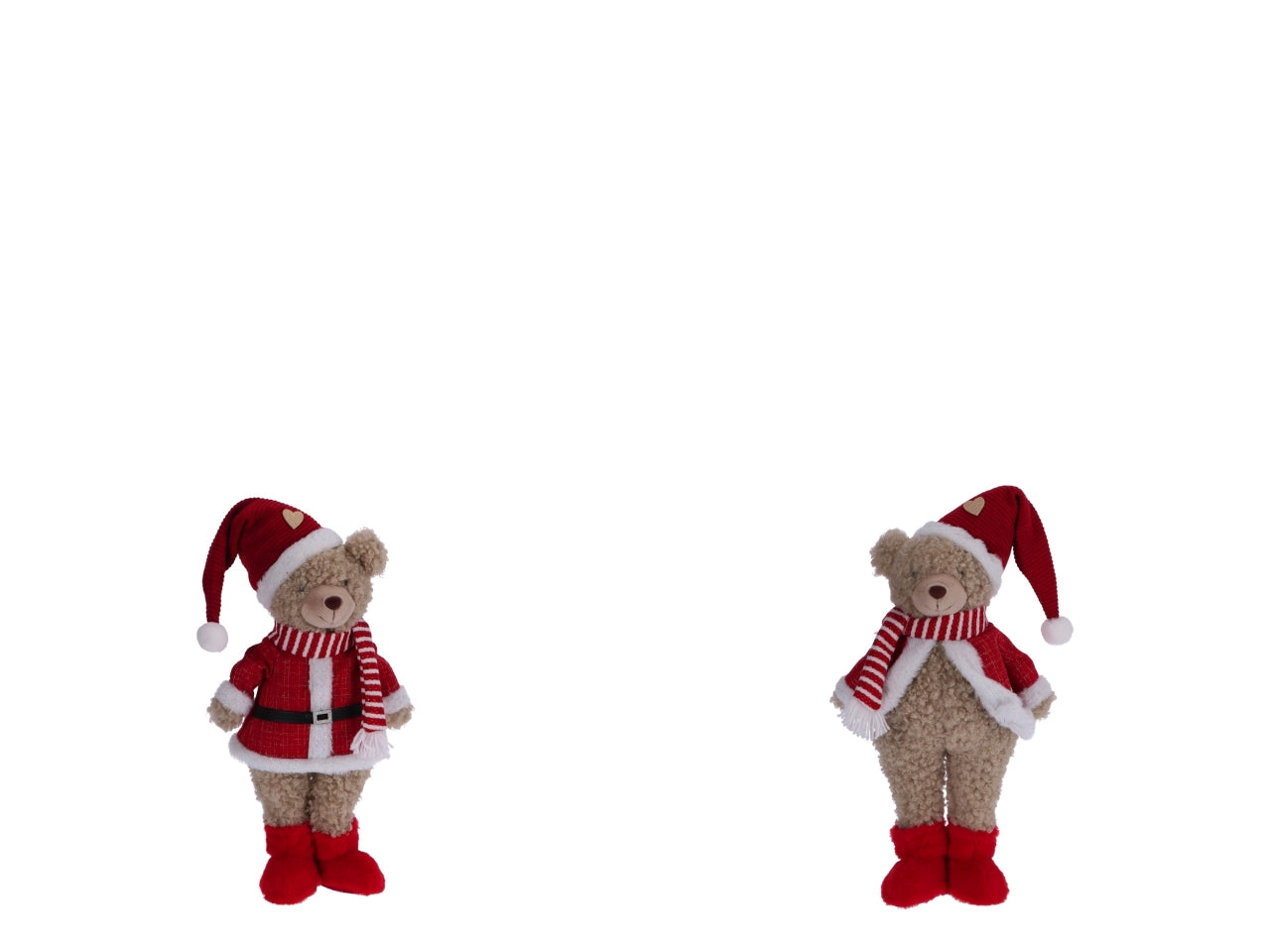 Orso natalizio h.70cm in piedi