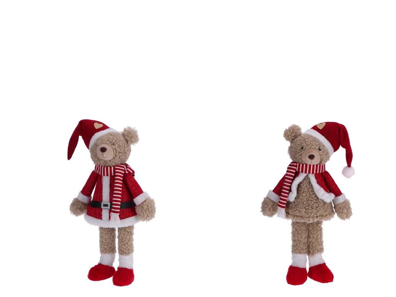 Orso natalizio h.90cm a molla