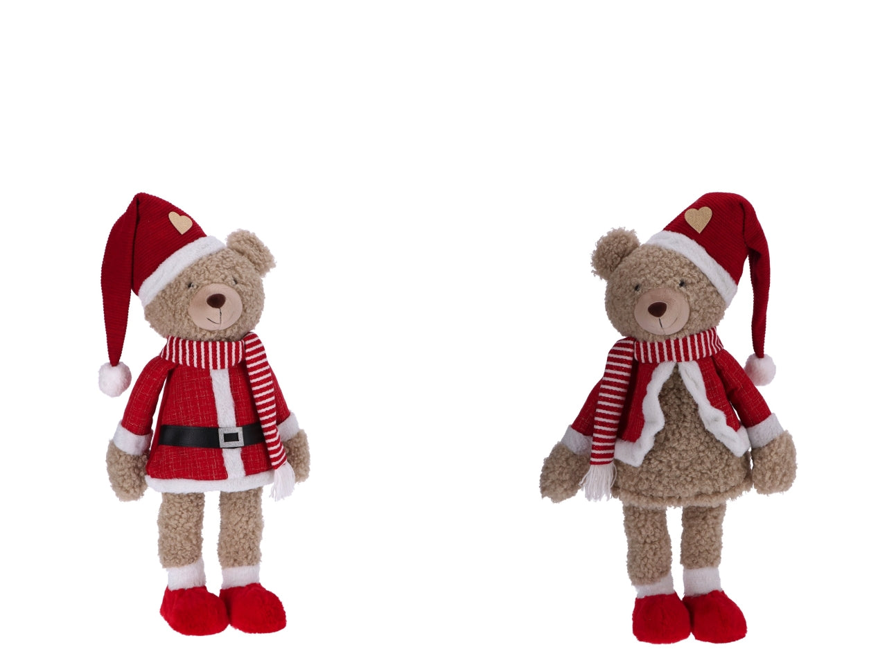 Orso natalizio h.113cm a molla