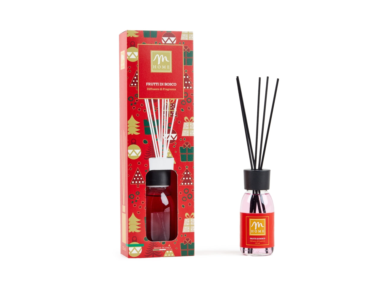 Diffusore con bacchette 125ml frutti di bosco
