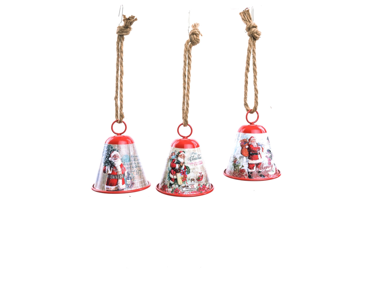 Campana decorata in metallo 10xh.11cm assortiti