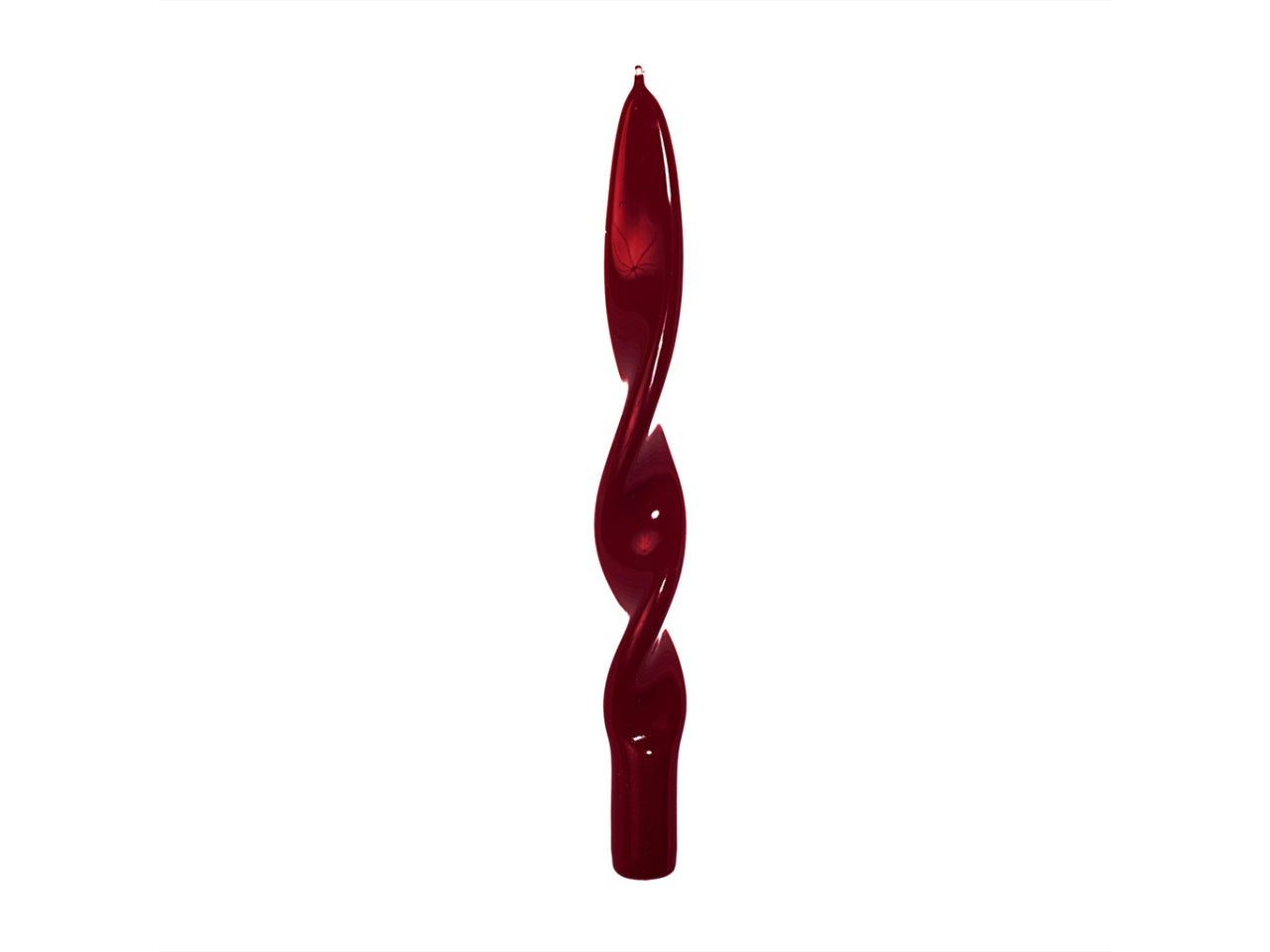 Candela fiamma 25x2,2cm bordeaux lucido