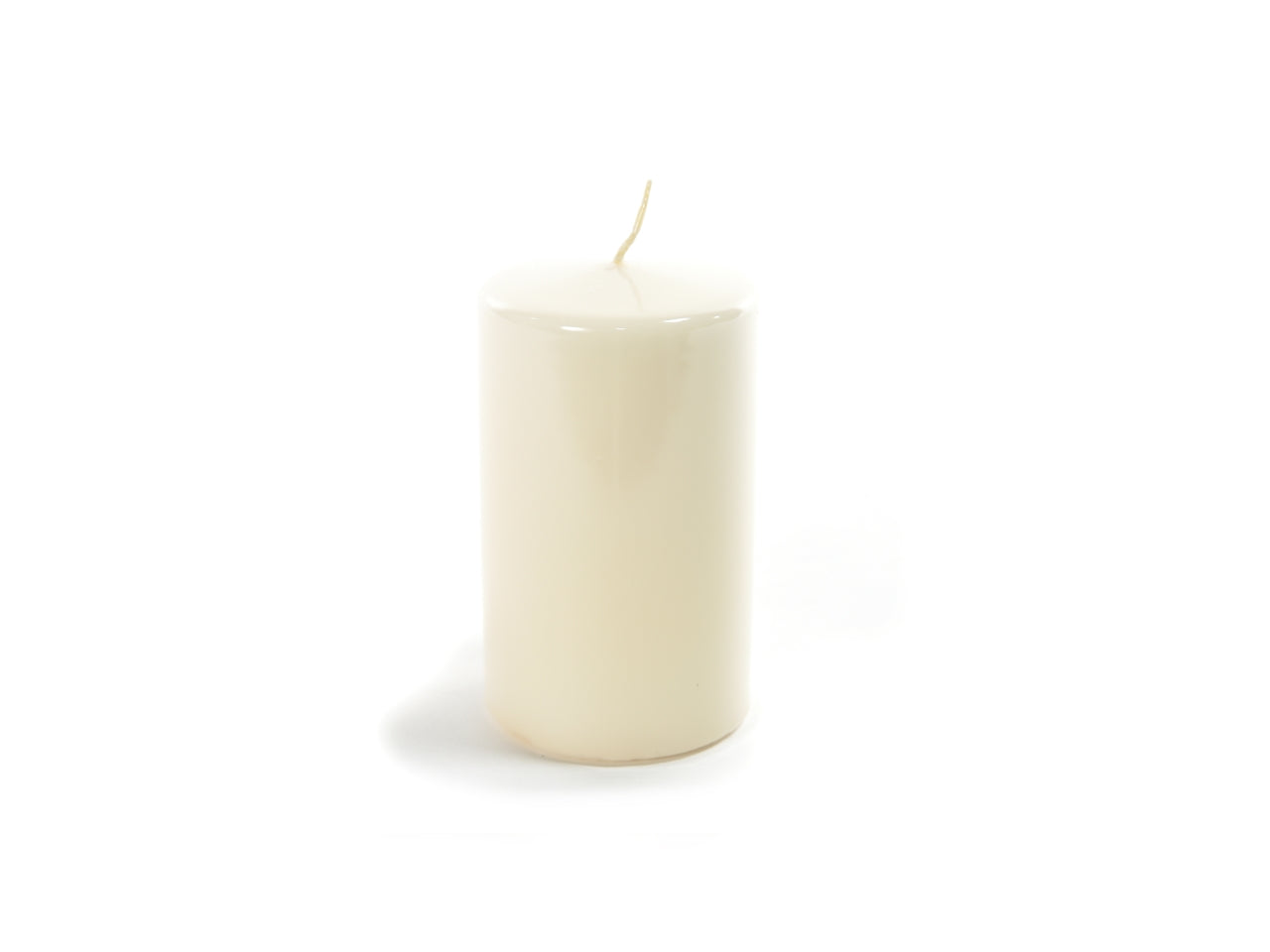 Candela pillar 5xh.7cm avorio lucido