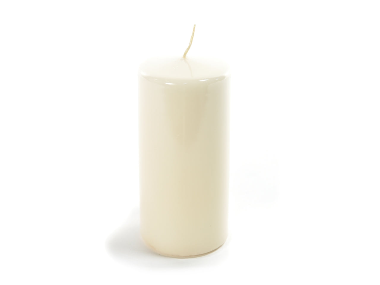 Candela pillar 6xh.15cm avorio lucido