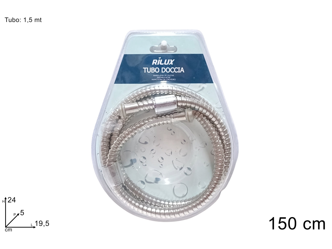 Tubo doccia 1,5cm