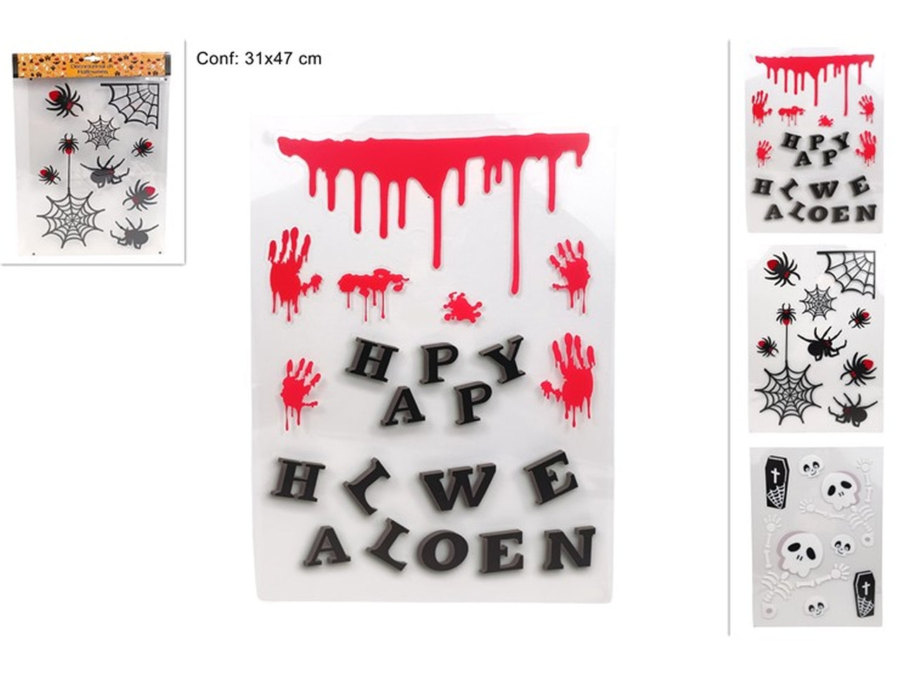 Vetrofania halloween assortite