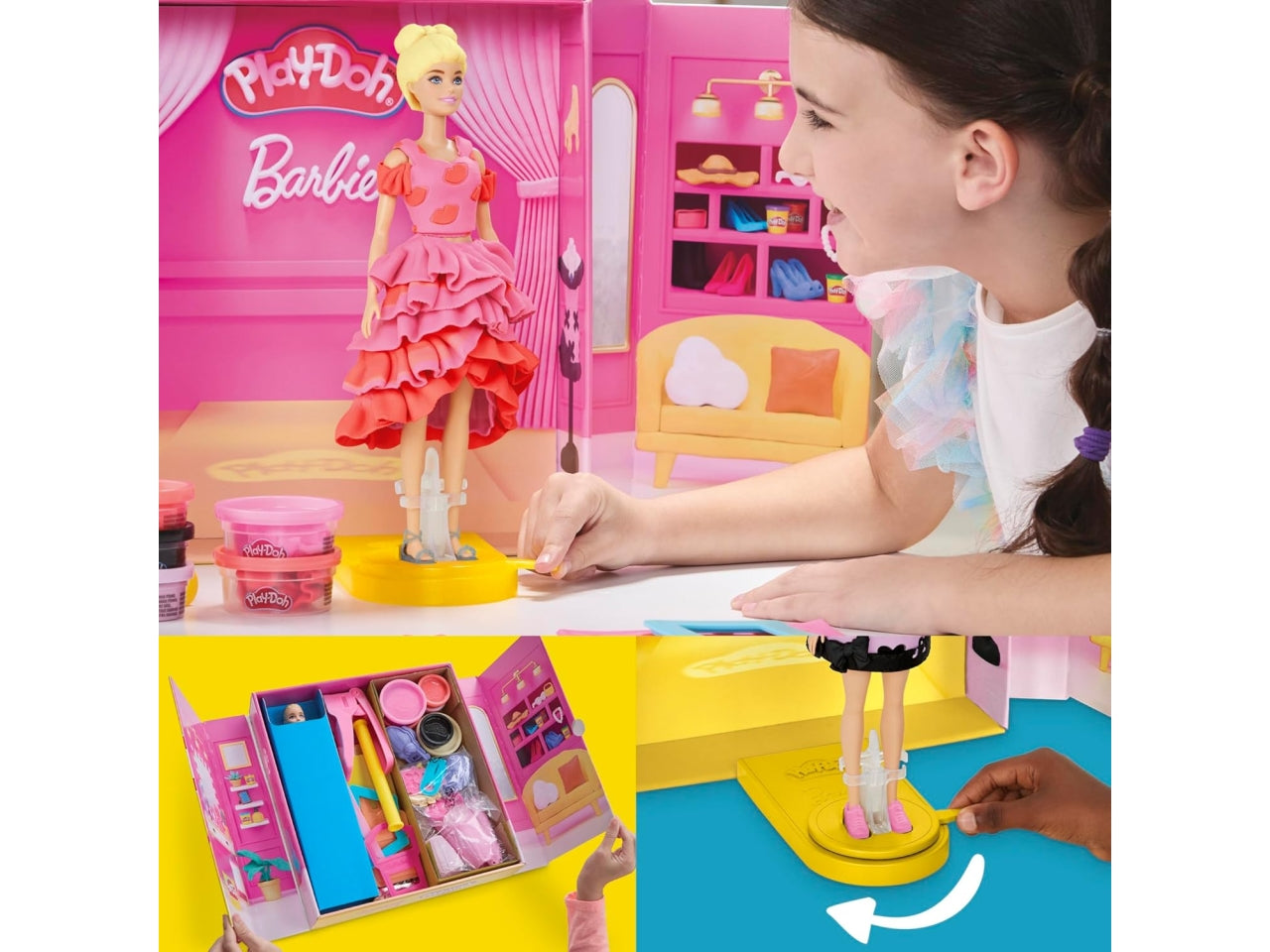 Play-doh barbie designer fashion show