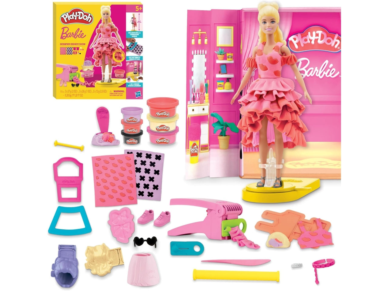 Play-doh barbie designer fashion show