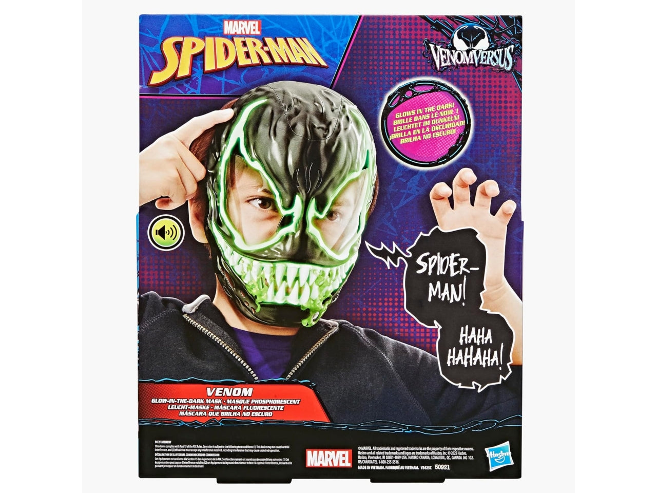 Spiderman venom maschera elettronica