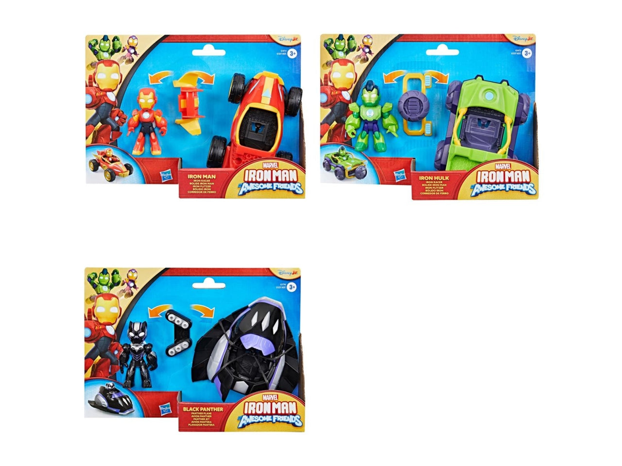 Iron man personaggio con veicolo ast