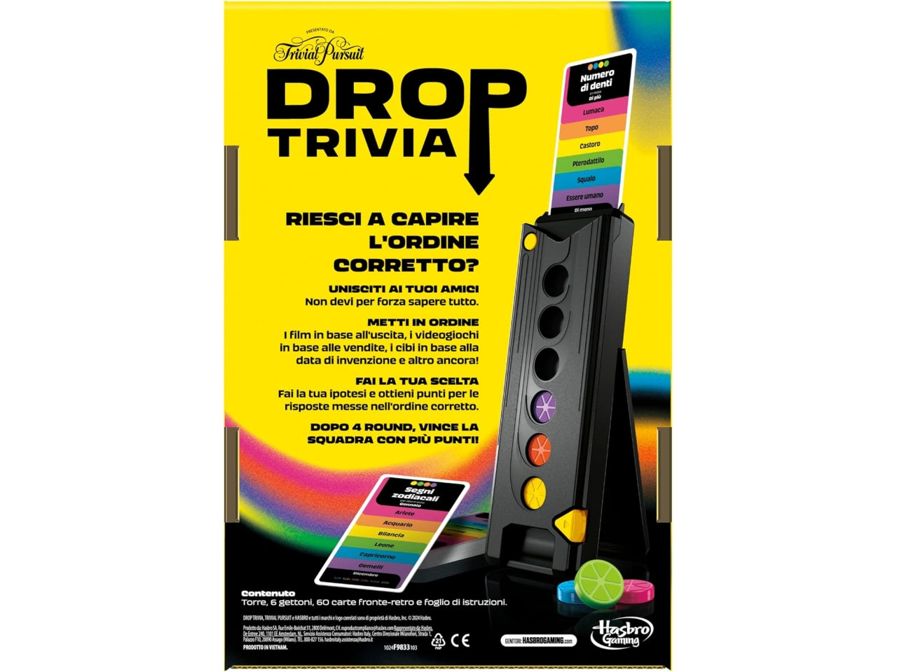 Gioco drop trivia trivial pursuit