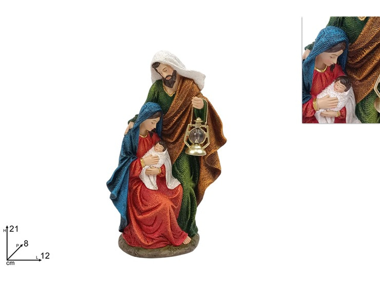 Nativita' 21cm con lanterna