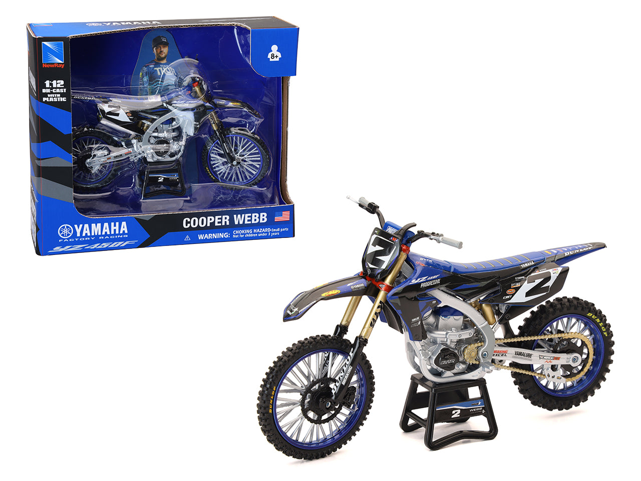 Moto yamaha star racing cooper webb n.2 1:12