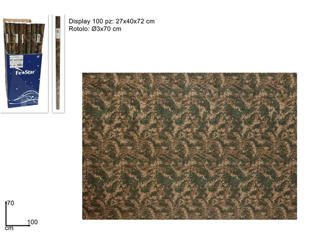 Rotolo carta roccia 70x100cm