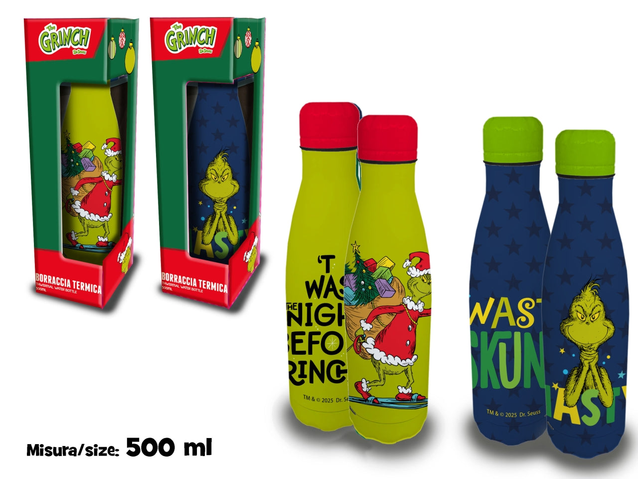 Grinch borraccia termica