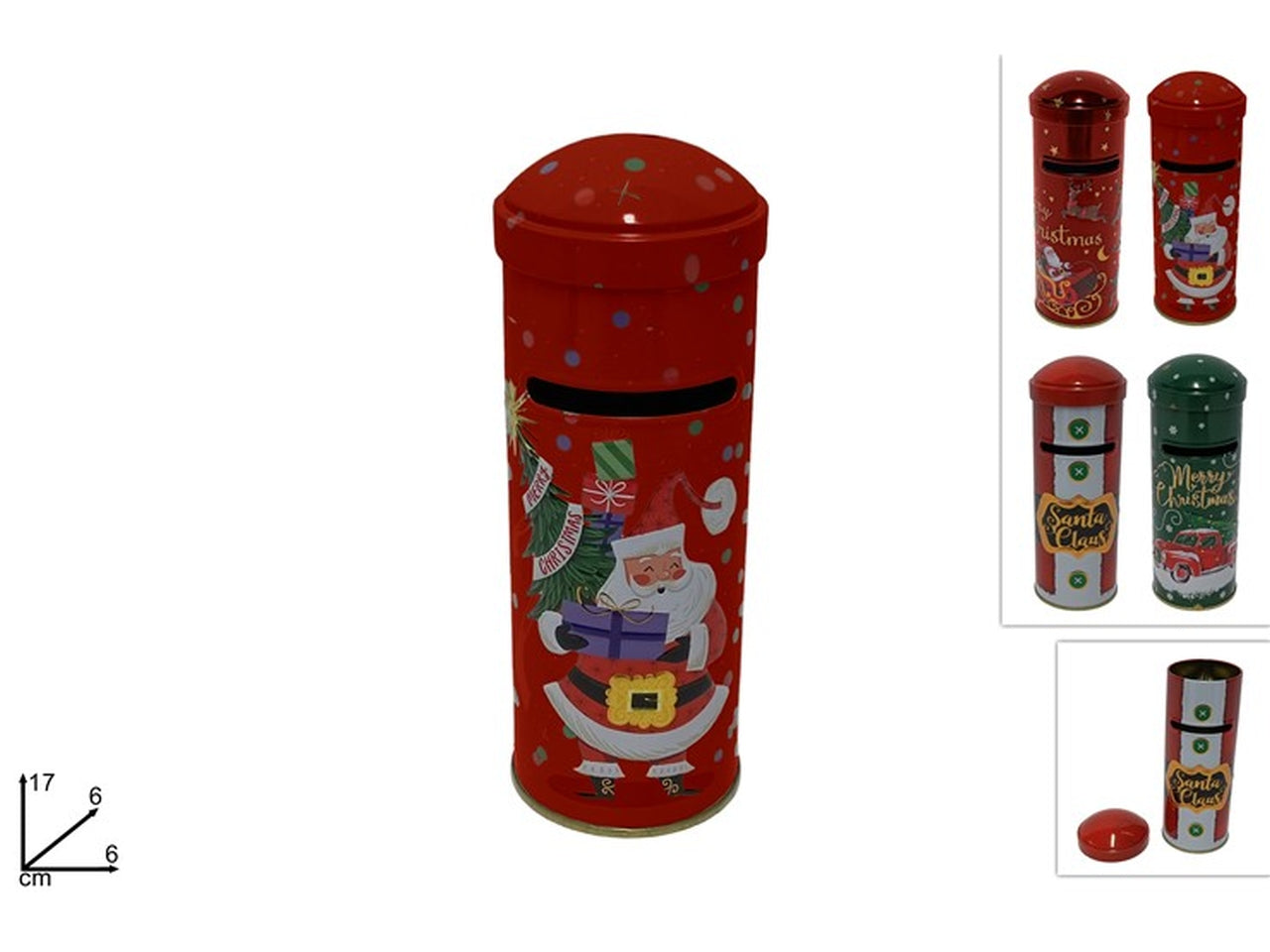 Barattolo in latta cassetta postale 17cm