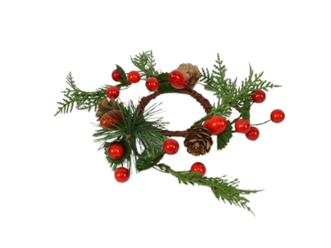 Girocandela 16cm con bacche