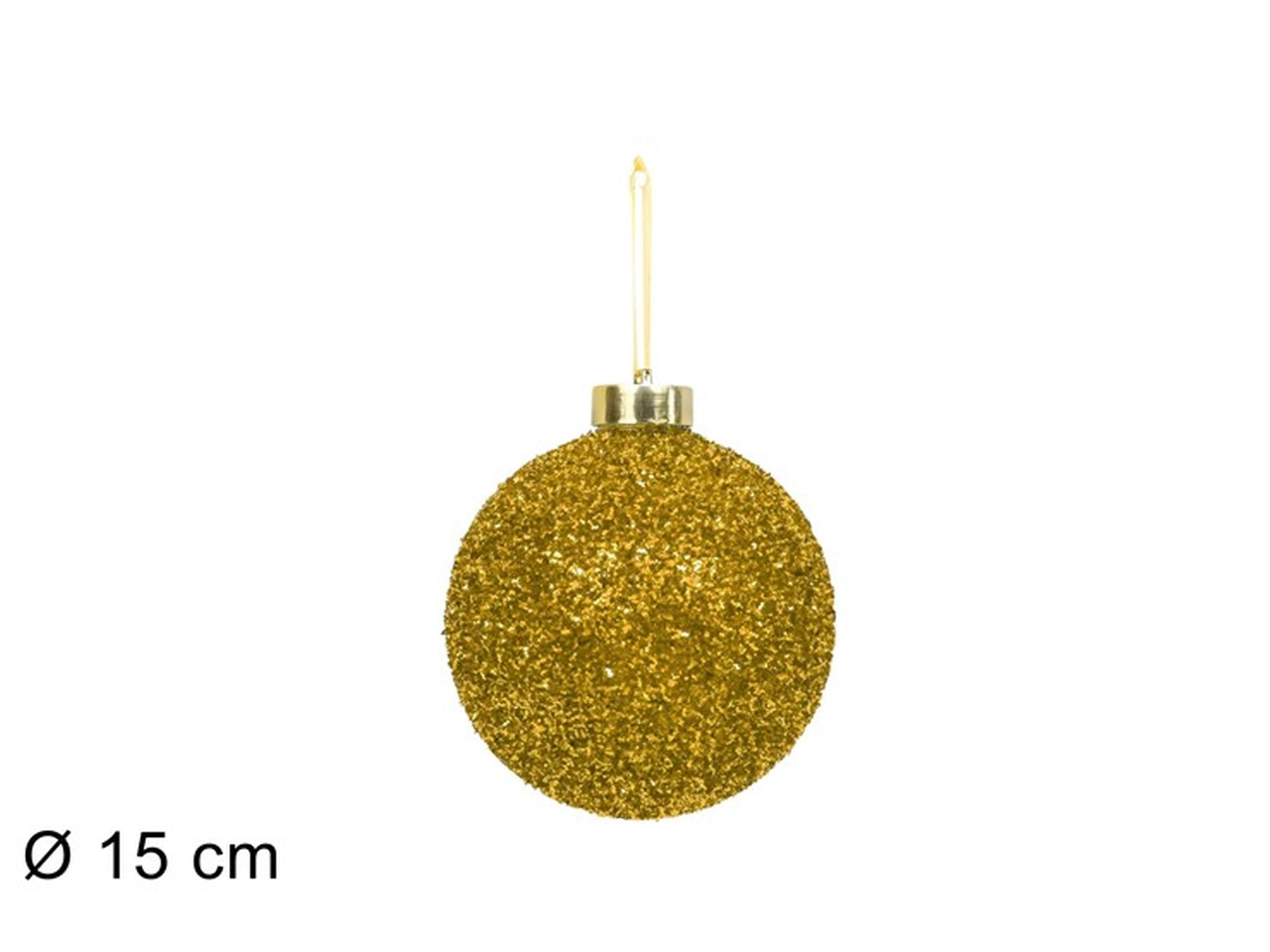 Palla 15cm fili laminati oro