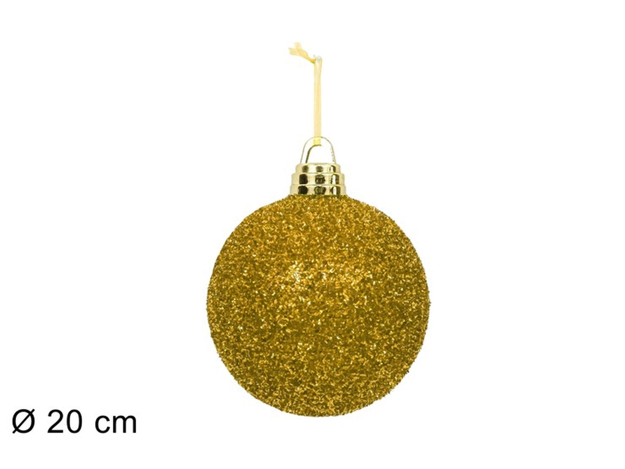 Palla 20cm fili laminati oro