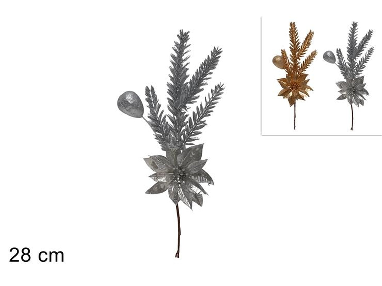 Pick fiore laminato 28cm in 2 colori assortiti