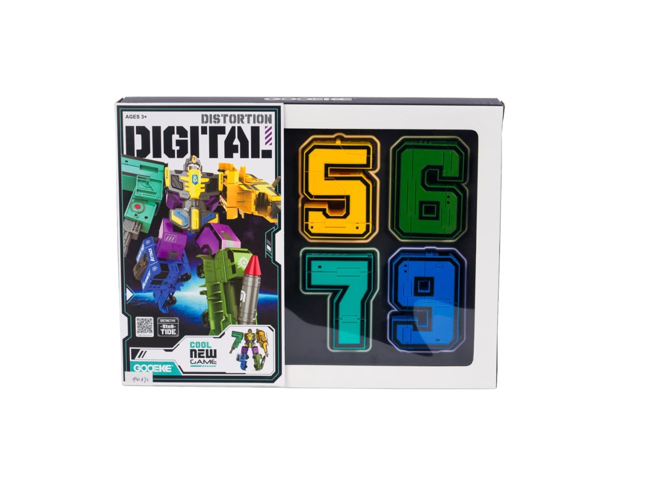 Robot trasformabili in numeri 40x30x6cm in 2 colori assortiti