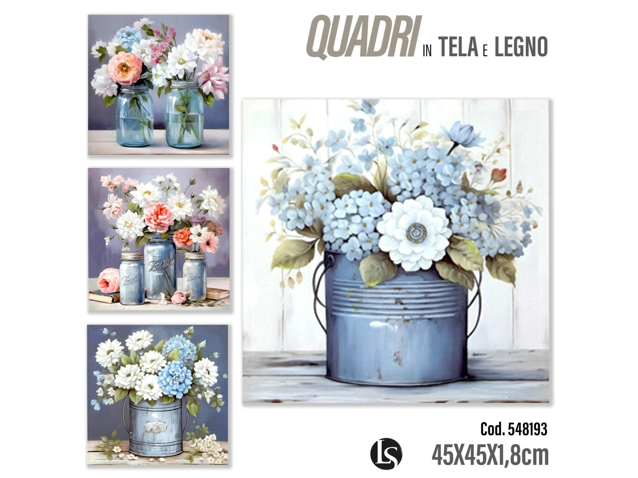 Quadro 45x45x1,8 assortito