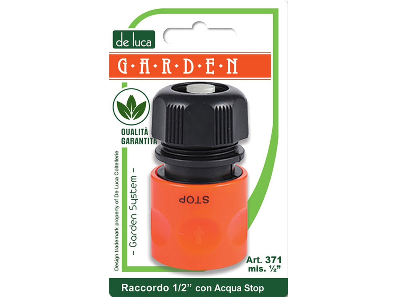 Connettore automatico 1/2" con acqua stop