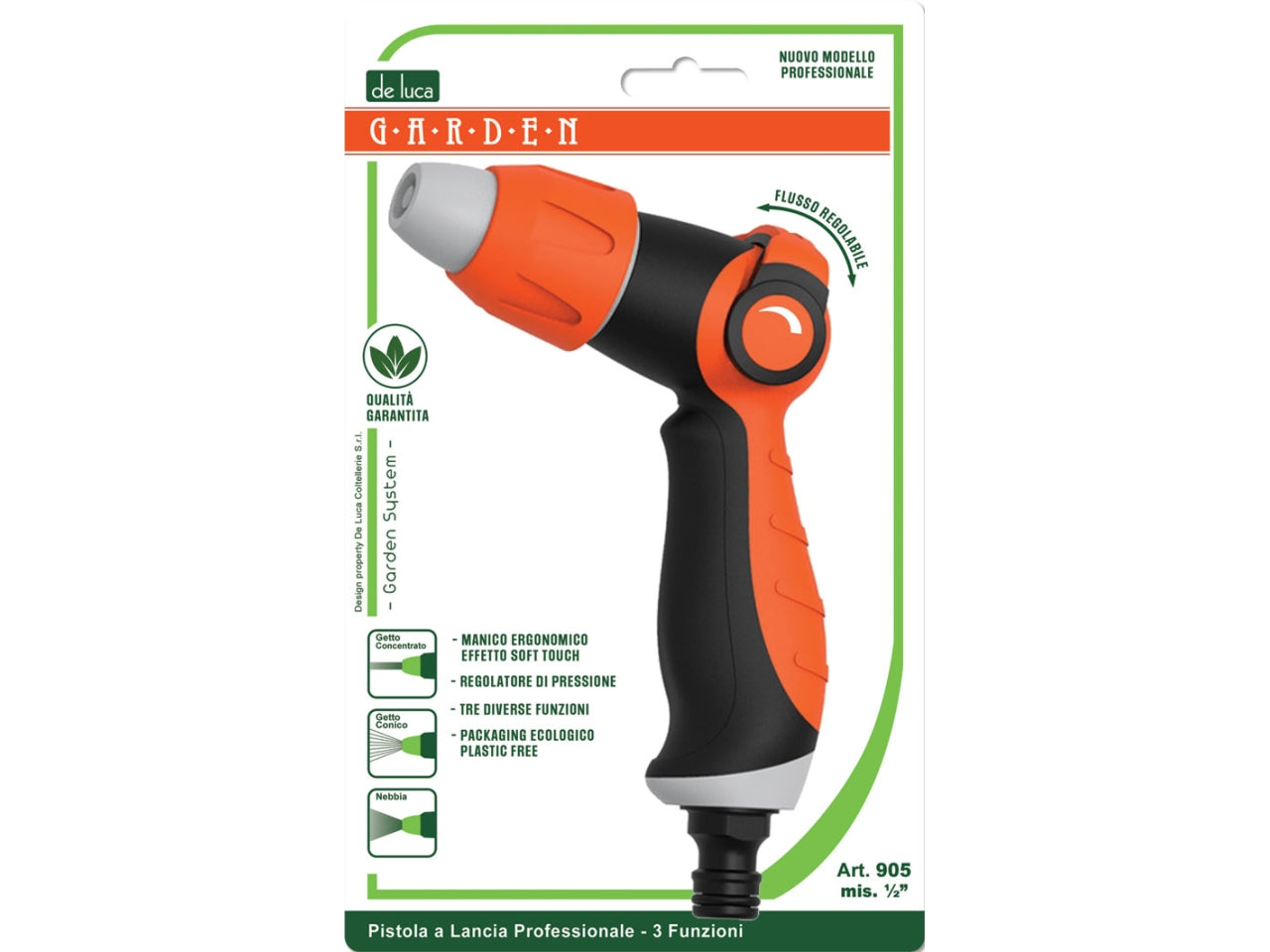 Pistola a lancia regolabile professionale 3 funzioni