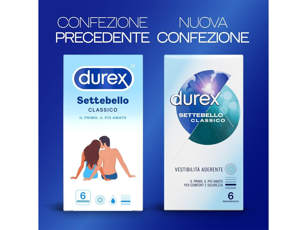 Durex classico profilattico x6 $