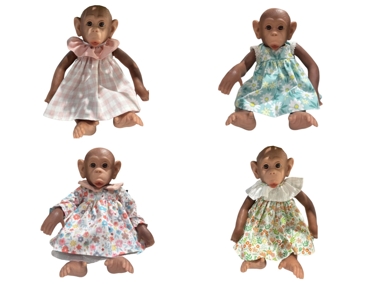 Monkey in vinile 4 modelli assortiti