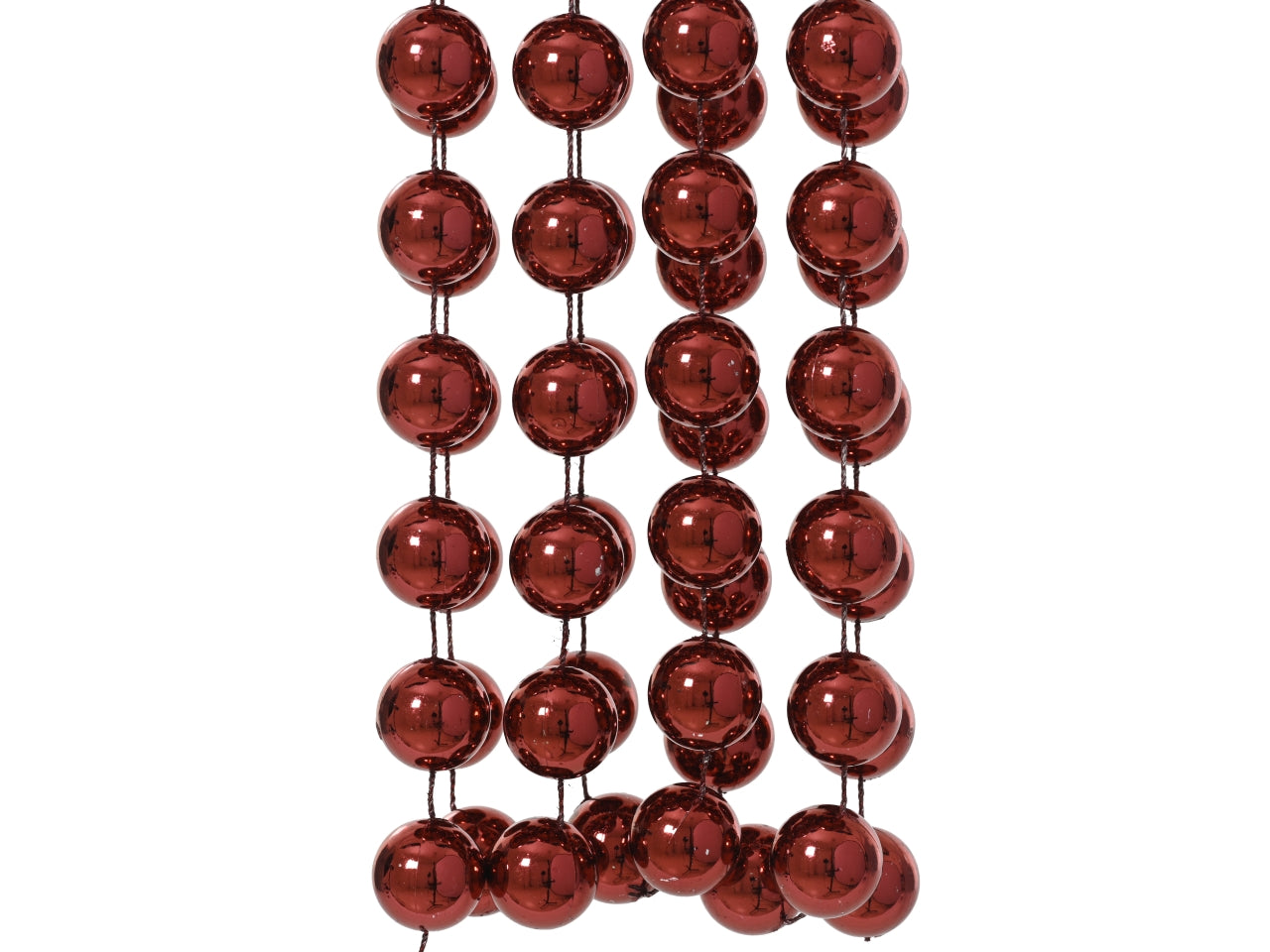 Ghirlanda con palle d.2x270cm bordeaux