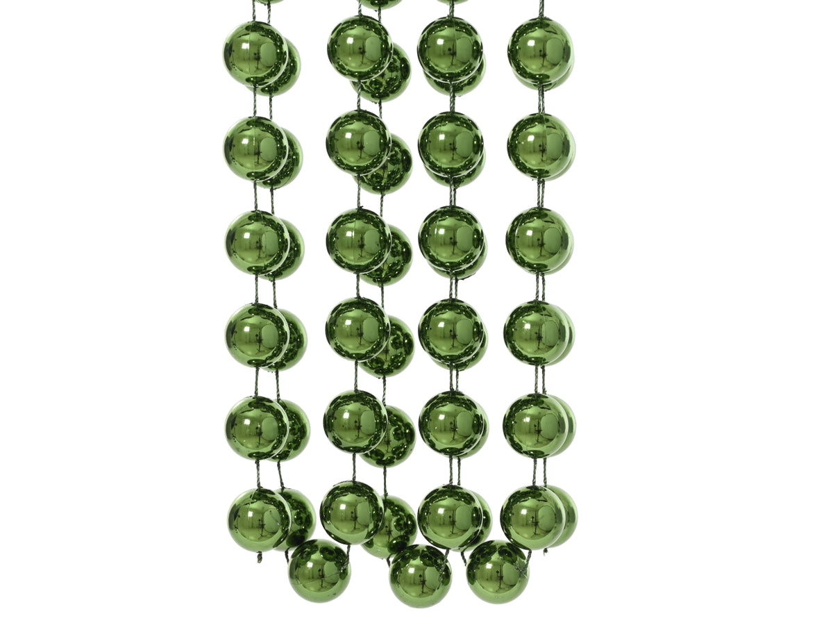 Ghirlanda con palle d.2x270cm verde