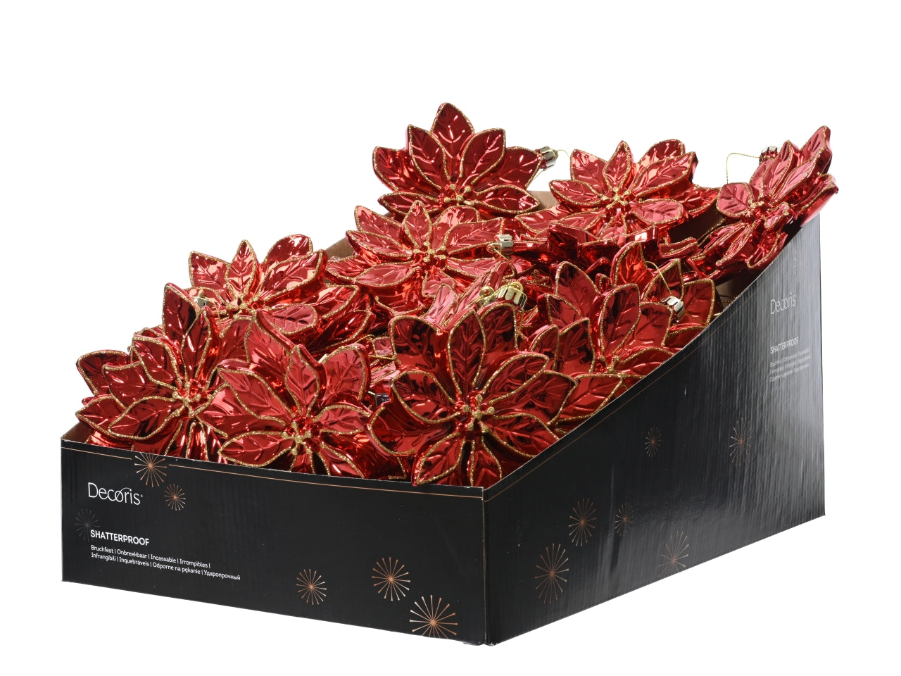 Appendino stella di natale 14,5cm rosso