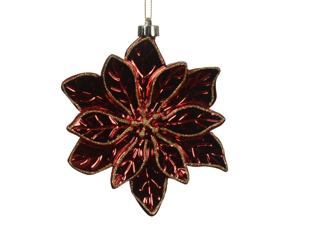 Appendino stella di natale 14,5cm rosso