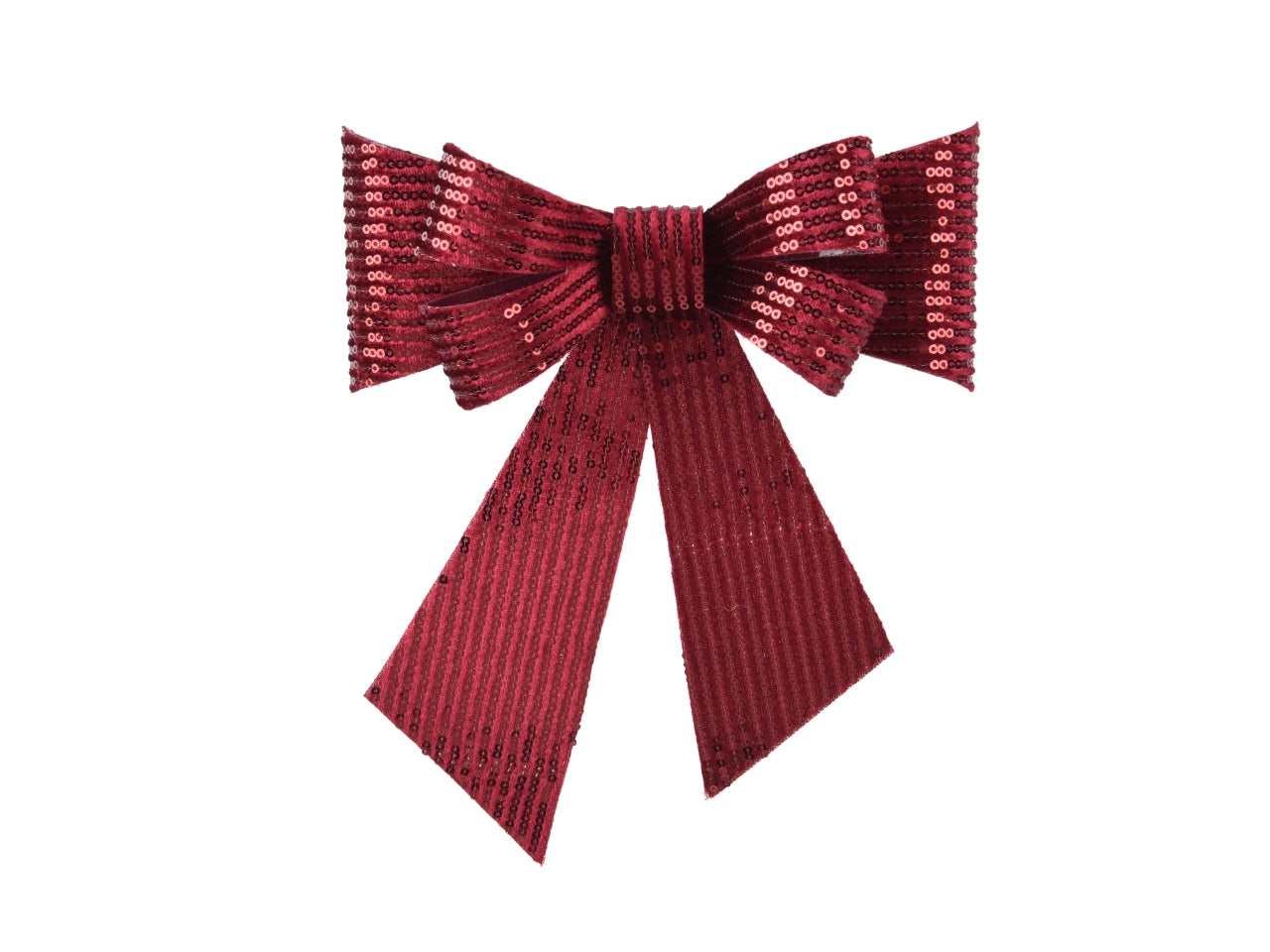 Fiocco 15x17cm con paillettes rosso