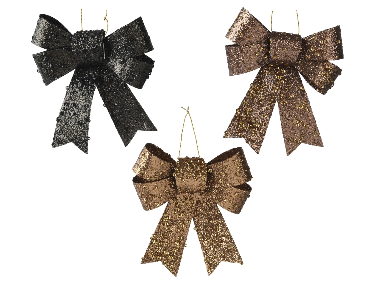 Fiocco 11,5x10cm glitter colori assortiti