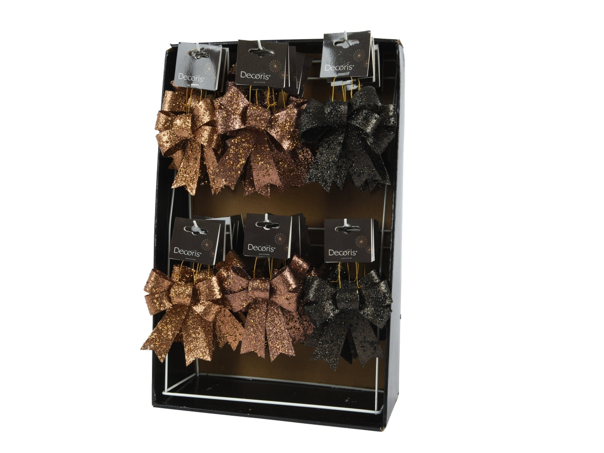 Fiocco 11,5x10cm glitter colori assortiti