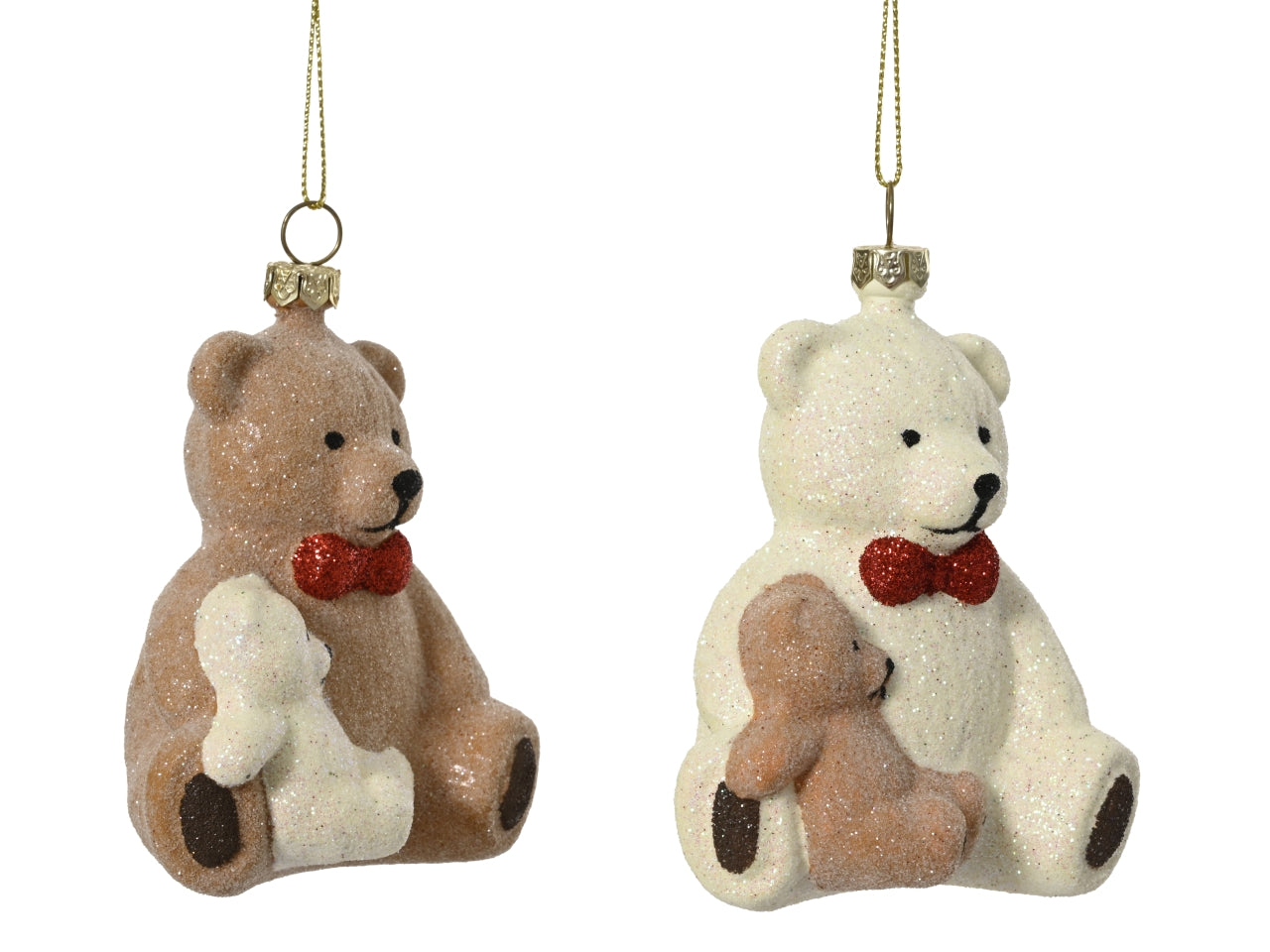 Appendino orso 11cm glitterati colori assortiti