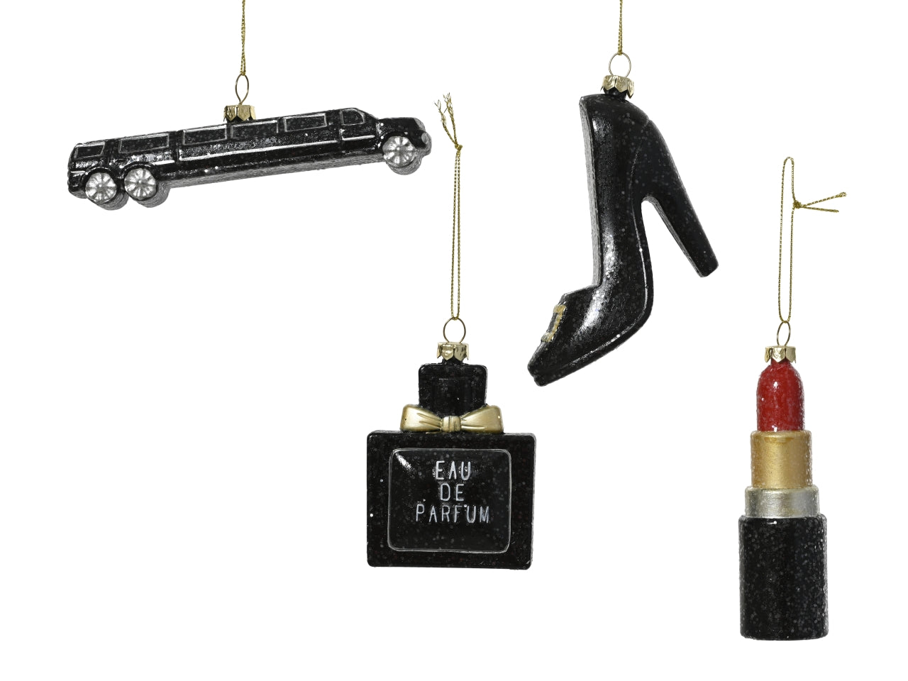 Appendino 13cm accessori fashion nero 4 assortiti