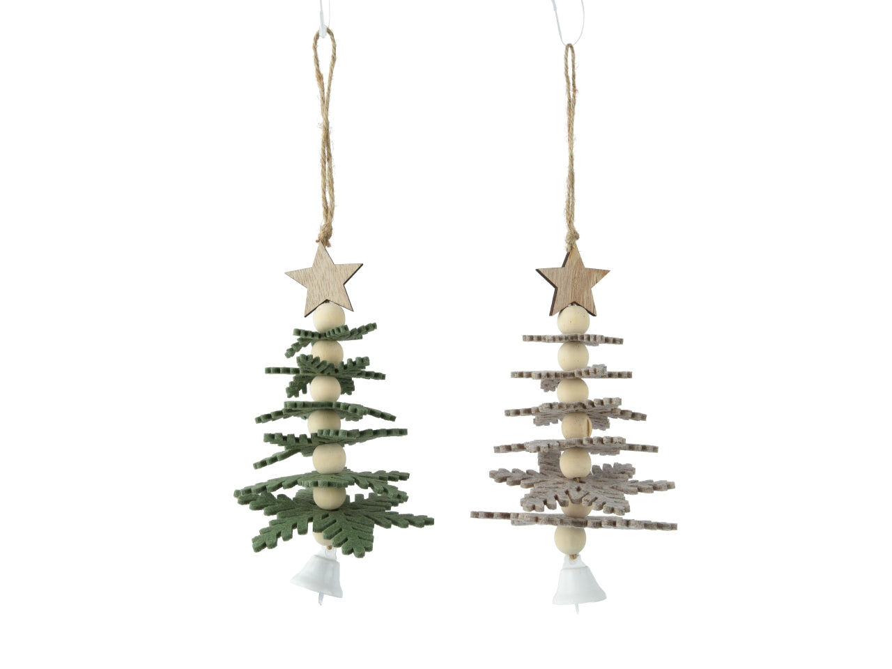 Appendino albero 17cm in feltro 2colori