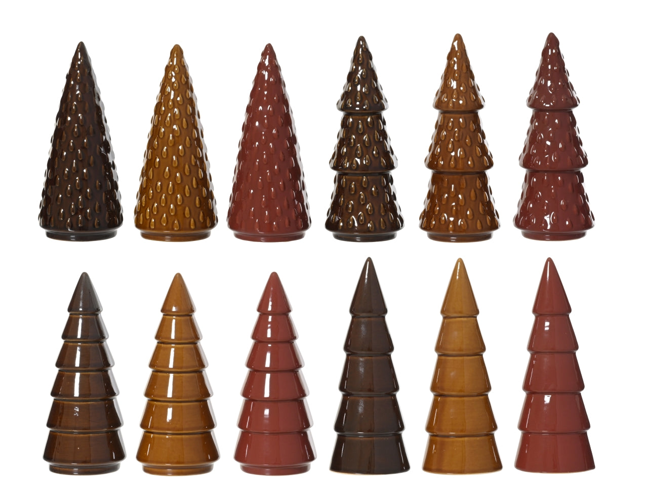 Albero 22,5cm in porcellana lucido 12 modelli assortiti